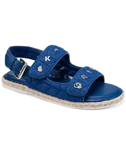 Image of KARL LAGERFELD Women's Charlay Double Strap Sandal With Pin Embellishments