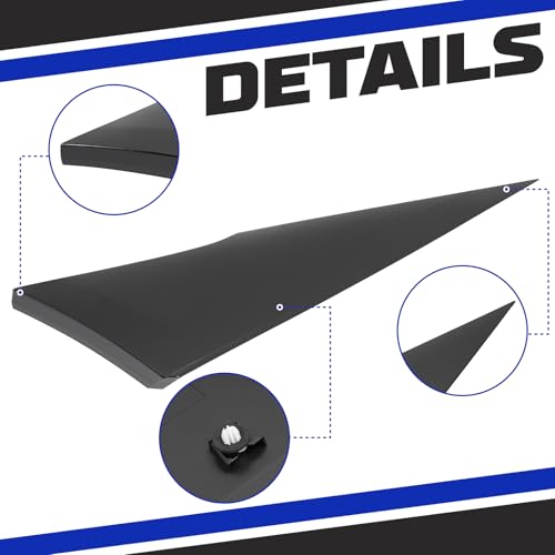 HECASA Rear Quarter Moldings Compatible with 2016-2022 Toyota Prius Prime AWD-e Outer Pillar Molding Cover Applique Window Trim Panel Replace for 62505-47012 62506-47012 Pair Driver & Passenger by HECASA - Image 5