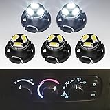 MbuyDIY LED Lights Bulbs kit for AC Climate Heater Control Compatible with 2003-2008 Do-dge Ram 1500 2500 3500 Dakota Pickup, White