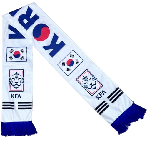ISFIBA World Cup 2026 Soccer Scarf – 48 Teams All Teams Double-Sided Print Knit Fan Scarf Unisex (Korea)