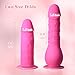 Pink Double Ended Strap On Dildo - Silicone Dildo with Wearable Harness, 2 Removable Realistic Fantasy Dildos, Adjustable Strap for G-Spot and Anal Play, Adult Sex Toys for Women, Men, Couples