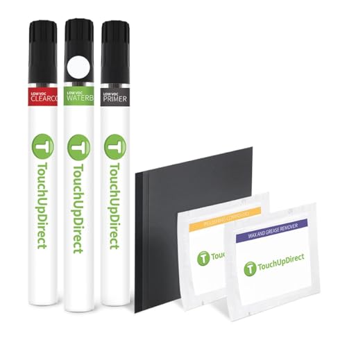 TouchUpDirect L90E/P1/T1 Alpine White Compatible with Volkswagen Exact Match Touch Up Paint Brush - Platinum Kit