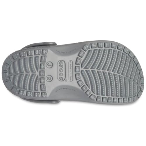 Image of Crocs Kids' Classic Clog, Slate Grey /Slate Grey, 3 Little Kid