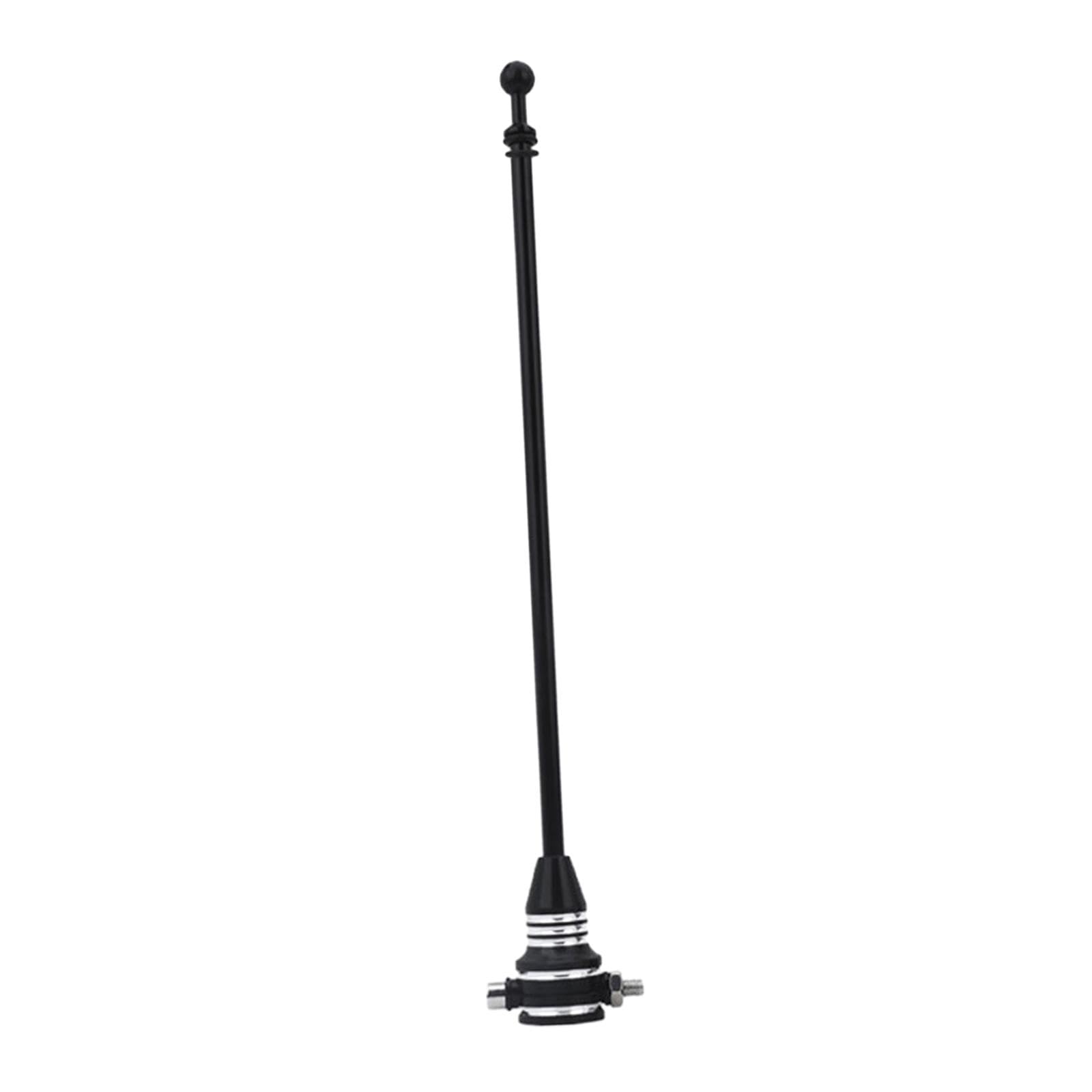 Asta de Bandera para Motocicleta, Soporte de Bandera multifunción Universal Resistente al Desgaste, Resistente y práctico para Suministros de, Negro