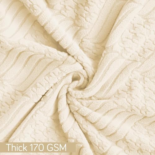 Image of HOKIPO Gaming Chair Cover Elastic Jacquard Computer Rotating Chair Seat Covers Slipcover, Beige (NEW-AR-5366-BGE)