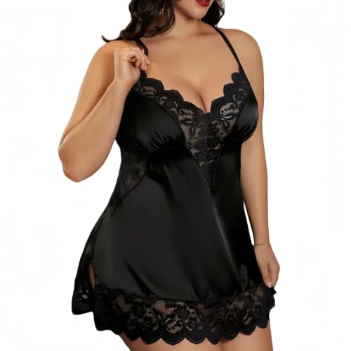 Ensemble de Lingerie Sexy pour Femmes Grandes Tailles Babydoll