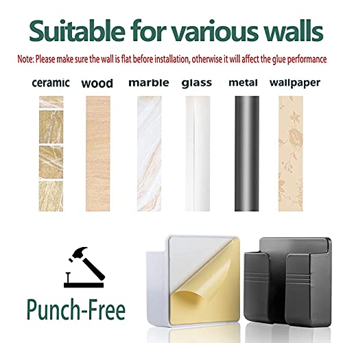 Cei&Bpy Wall Mount Phone Holder, Phone Stand With Adhesive And Data Cable Receiving Hole, Phone Holder For Shower, Charging,Rv, Compatible With Iphone And Android (Grey) #TOP4