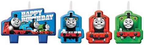 amscan Thomas All Aboard Birthday Candles - Assorted Sizes, 4 Pcs