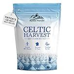 Mystic Nature Sale marino celtico, 500 g, sale celtico non raffinato 100% naturale, raccolto a mano utilizzando pratiche sostenibili ed ecologiche, contiene oltre 82 minerali