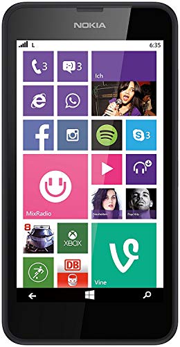 Bild zu Nokia Lumia 635 Smartphone Mikro SIM (11,9 cm (4,6 Zoll) Touchscreen, 5 Megapixel Kamera, Win 8.1) Schwarz