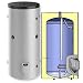 Produktbild Elektrospeicher, Standspeicher, Warmwasserspeicher leistungsstarker Boiler mit 3-9 kW Heizleistung und Zirkulationsanschluß in der Größe 300 L Liter