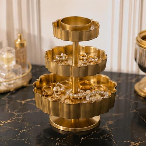 Image of Webelkart Premium Decorative Candlestick Holder for Home and Dining Table Decor /Tealight Candle Holder for Home and Office Decor - (6.5 inches Gold) (Gold Plated)