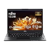 富士通ノートパソコン 軽量798g lifebook U939 office搭载,第8世代Core i7-8665U ノートPC 16GB512GBSSD,13.3インチ(1920x1080)中古パソコン windows11 (整備済み品) image