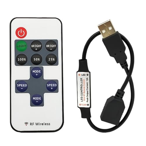 Contrôleur de bande lumineuse LED variateur USB télécommande 11 touches ruban LED 5630 5050