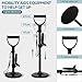 BETIMFAN Mobility Aids Tool, Adjustable Standing Aid, Non-Slip Standing Assist Devices for Elderly, Help Seniors Get Up from Floor or Ground, Easy to Install/Use Stand Assist Device for Rising (black)