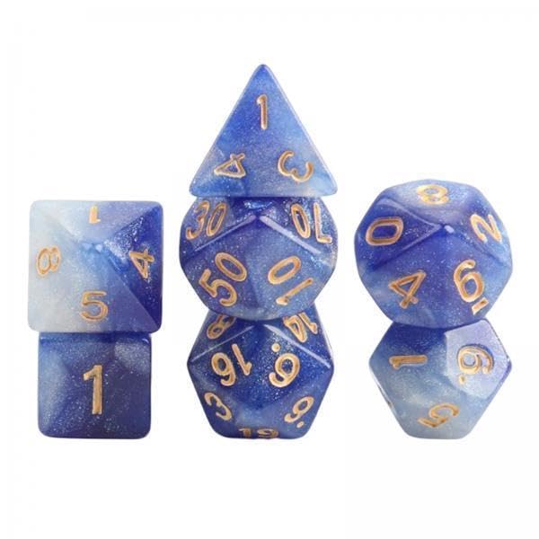 Toy 3x7x Polyhedral Dice Party Game Dice Game for DND Table Game Star Dark Blue Accessories & Dice-image-6