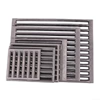 Gusseiserner Bodenrost, Ofenrost Gussrost Gusseisen Kaminrost Feuerrost Rost Ascherost für viele Ofen und Kamine, Kaminrost für Feuerstellen, Grillzubehör(14x15CM) – Ansicht 3