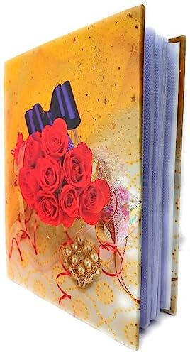 Image of Natraj Series Photo Album with Extra Clear PVC Film 200 Photos (Photo Size Supported: 4x6 Inches, Multicolour) (Design 10)
