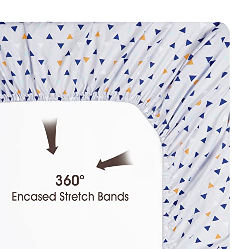 Phf Soft Polyester Woodland Crib Sheet Fitted, 2 Pack Silky Comfy Breathable Baby Sheets For Boys Girls, 28X52X9In Fits Standard Crib And Toddler Mattresses, Woodland #TOP4