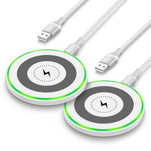 Chargeur sans fil rapide pour Pixel 10 Pro XL et Samsung S25 - Pack de 2 stations 15W sans fil