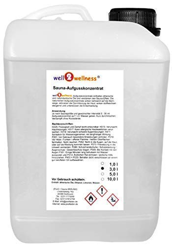 well2wellness Saunaaufguss 3 Liter 200 Saunadüfte zur freien Wahl