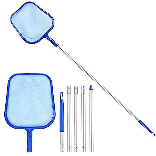 Image of PROBEROS Swimming Pool Cleaning Net, 1.6m Long Handle for Large Leaf Debris