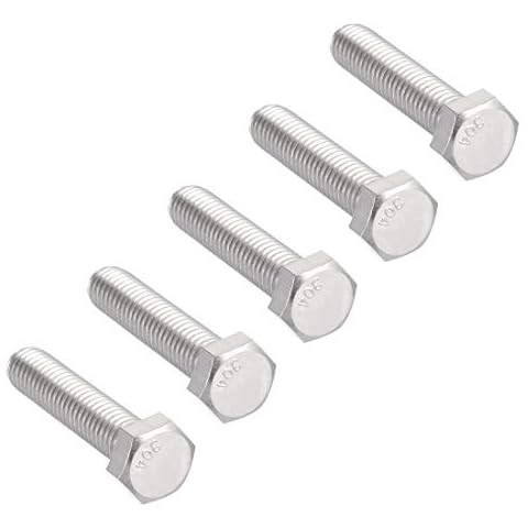 sourcing map Pernos Hexagonales de Acero Inoxidable 304 Cover