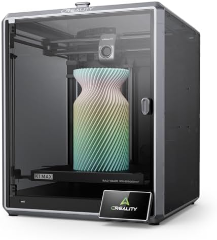 Creality K1 Max Stampante 3D, 600 mm/s di Velocità Massima, Livellazione Automatica, Doppio Raffreddamento, Volume di Costruzione 300x300x300 mm, per Aziende, Uffici e Fai-da-te