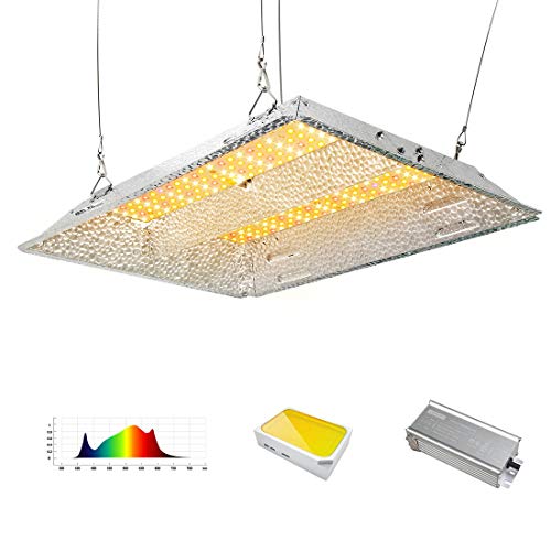 DAKASON 1000 LED Grow Light 2x2 Coverage, Full Spectrum LED Grow Lamp for Indoor Plants Seeding Veg and Bloom with Samsung LEDs and Movable Driver, UV IR Included