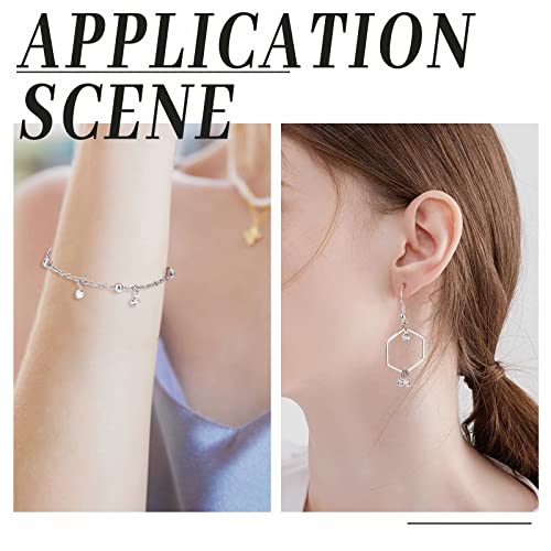 PH PandaHall Ciondoli con Strass, 100 pz 3mm