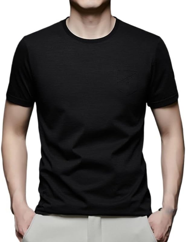 Mens White Short Sleeve Crew T-Shirts Comfortable White Tee Shirts for Women Stylish White Undershirts for Men