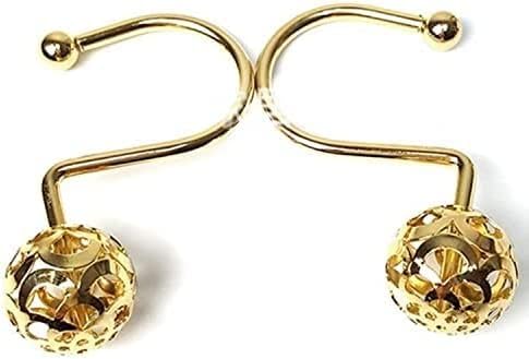 Miniatura 2 de 12 anillos dorados para cortina de ducha, ganchos para cortina de ducha