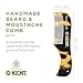 Kent A 81T TY X-Small Gentleman's Beard and Mustache Pocket Comb, Fine Toothed Pocket Size for Facial Hair Grooming and Styling. Saw-cut of Cellulose Acetate, Hand Polished. Hand-Made in England