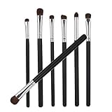 【Calidad superior】 Las cerdas de los cepillos están hechas de crin, ultra suaves y sin desprendimiento, fáciles de limpiar y mantener, este cepillo de base es ideal para el maquillaje diario.