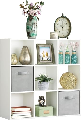Whitmor 9 Cube Bookcase White