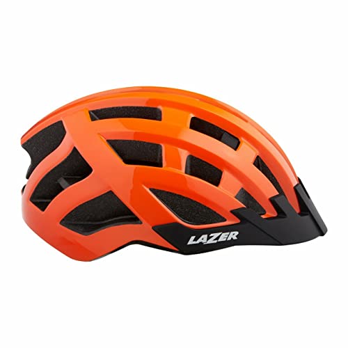Casque Lazer Compact flash orange de protection vélo jeunesse unisexe
