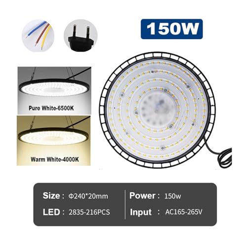 Luz LED de bahía de 200W industrial impermeable AC220V para almacenes 2