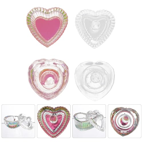 Contenedores de cristal para uñas 2 piezas con tapa miniatura 7