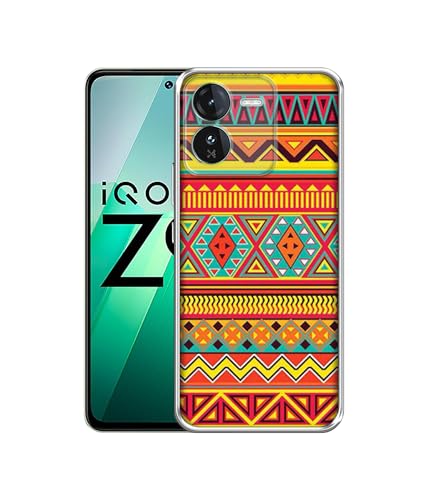 Image of Artistic Rangoli Design Printed Silicon Soft TPU Back Case Cover for iQOO Z9 5G