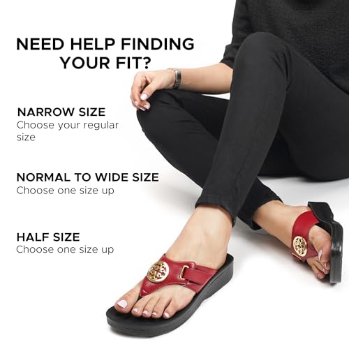 Image of AEROTHOTIC Arch Support Flip Flops for Women Comfortable Stylish Straps with Non Slip Footbed Fashion Dressy Sandals Outdoor Travel Vacation Essentials