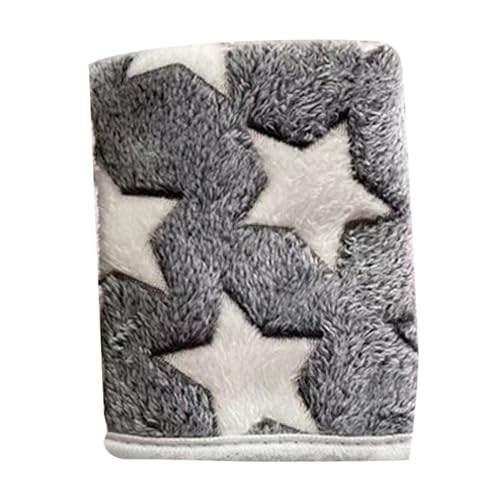 Accesorios para Bulldog Inglés Cachorros Manta Supersuave Cálida Esterilla para Dormir Gris Lindo Estampado Forro Polar Manta de Franela para Mascotas para Perros Pequeños Perros Perros (GY3, Talla