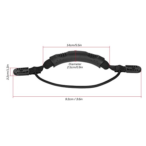 Alças de remo, Andoer Alças de transporte com montagem lateral 2 Paddle Park Bungee Hardware e ganch