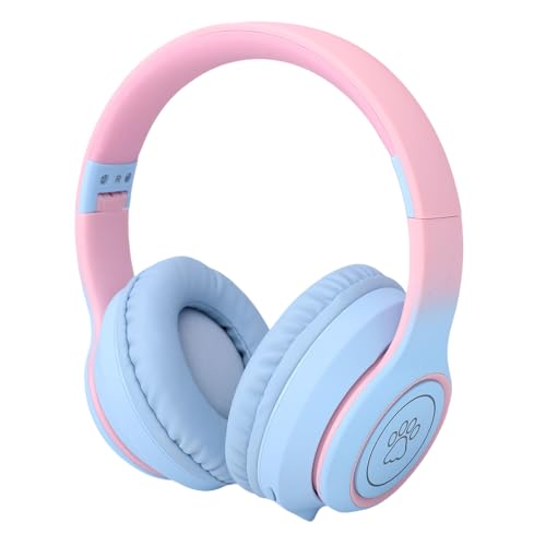Haofy Over-Ear-Kopfhörer, Aktive ANC-Geräuschunterdrückung, HiFi-Stereo, Kabelgebundenes Gaming-Headset mit Mikrofon für Sportmusik (Blue)