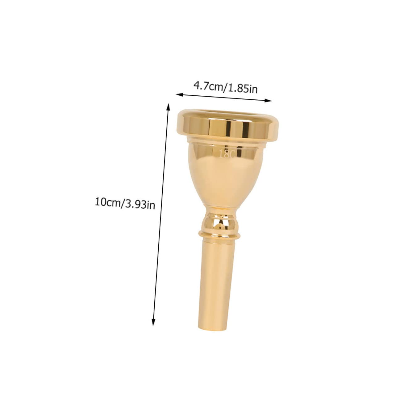JOINPAYA Electroplated Tuba Mouthpiece 14mm Silver Plated Tuba Accessory for Musical Instruments