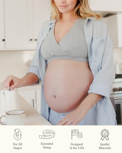 Kindred Bravely French Terry Racerback Nursing Sleep Bra for Maternity/Breastfeeding