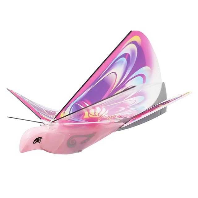AEPRO - Flying Remote Control Birds Electronic Mini RC Ԁrопе Тоуs Helicopter 235x275x70mm 360 Degree Flying RC Bird Тоу 2.4 GHz E-Bird (pink)