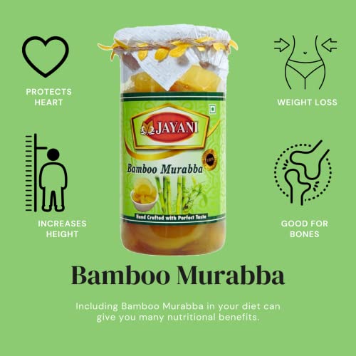 Jayani Homemade Bamboo Murabba with Natural Honey Helps Increasing Height Growth |Rich in nutrients| Boost Digestive Health|Bans Ka Murabba 800 gm Pack | Bamboo Shoots Murabba Good for Health