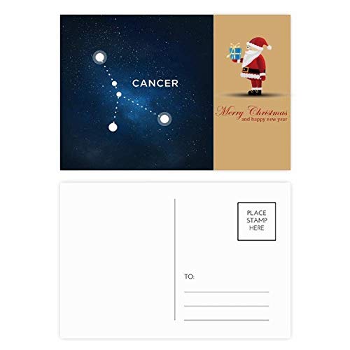 Cartes postales Cancer et Père Noël (lot de 20) : le cadeau de vœux idéal