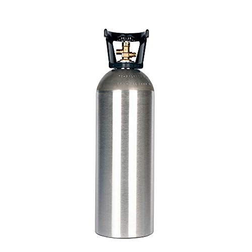New 20 lb Aluminum CO2 Cylinder with Handle and New CGA320 Valve