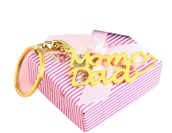 Dashing ArtSilver Mom & Dad Gold plated pandant